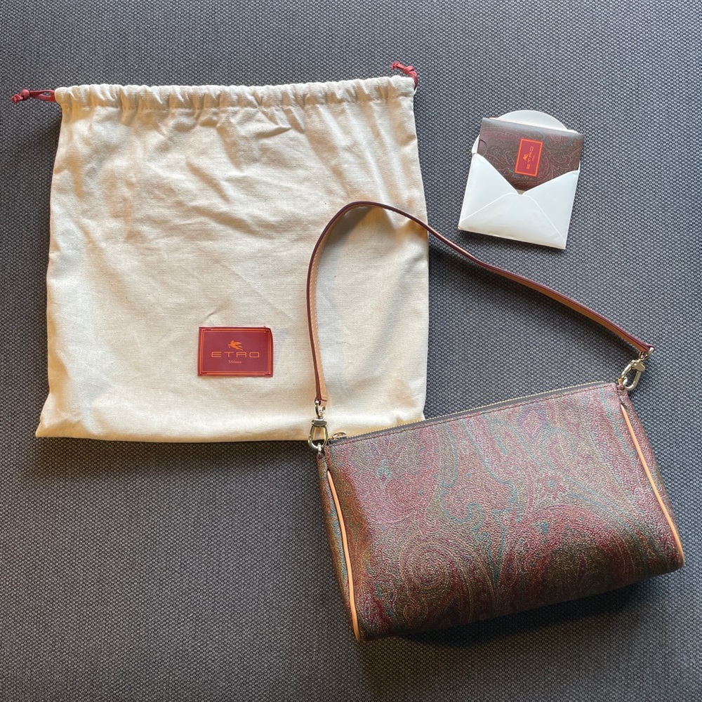 Etro Brown Paisley Women's Shoulder Bag